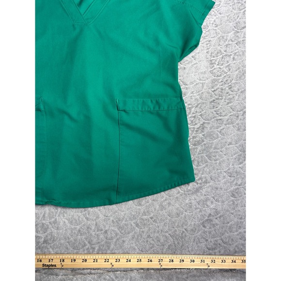 ClimateRight by Cuddl Duds Top Baby Grass Green V Neck Short Sleeve Size S - Picture 3 of 9